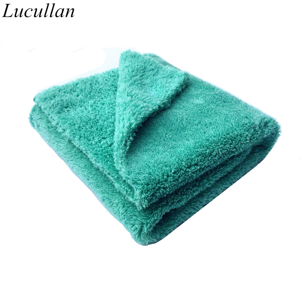Microfiber Car Drying Towel Super Absorbent - Serviette sans bord en microcarence de
