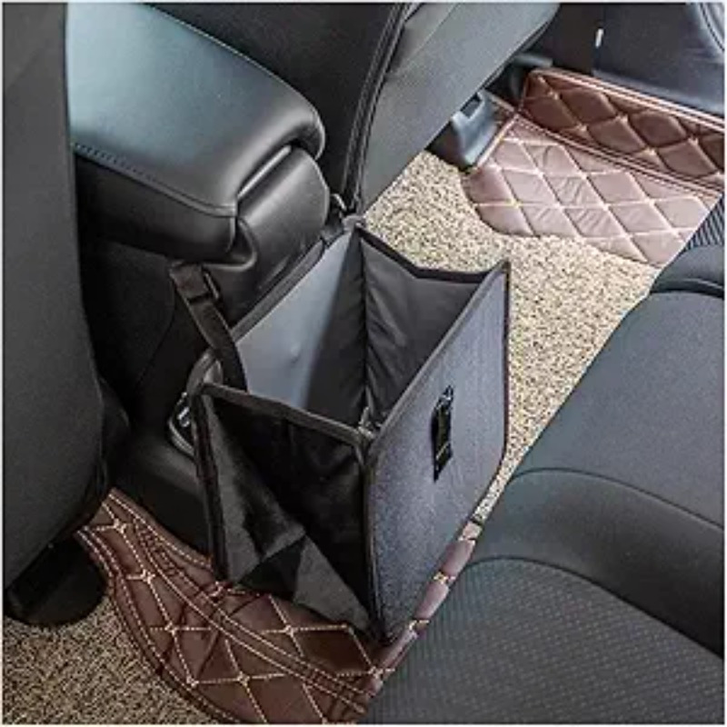 Waterproof Car Trash Can With Lid - Poubelle de voiture multifonctionnelle, pliable, étanche,