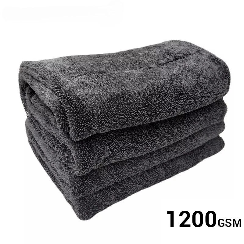 Microfiber Car Drying Towel Super Absorbent - Serviette de lavage de voiture 1200GSM