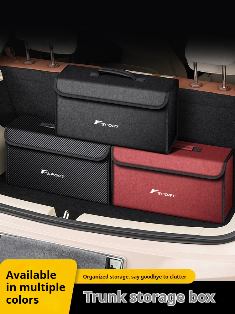 Boîte de rangement de coffre d - Car Trunk Organizer Foldable Storage Box avis et prix