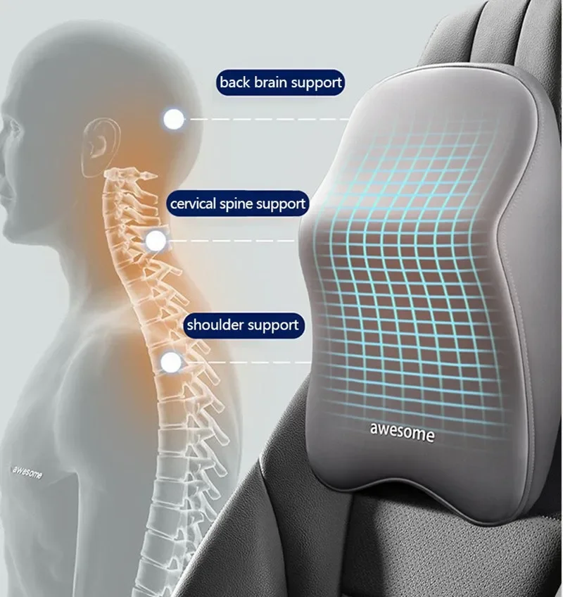Nouveau soutien lombaire du do - Memory Foam Car Neck Pillow Lumbar Support avis et prix