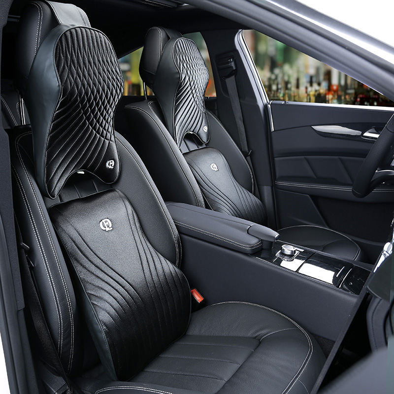 Ensemble d'Oreiller de Voiture - Memory Foam Car Neck Pillow Lumbar Support avis et prix