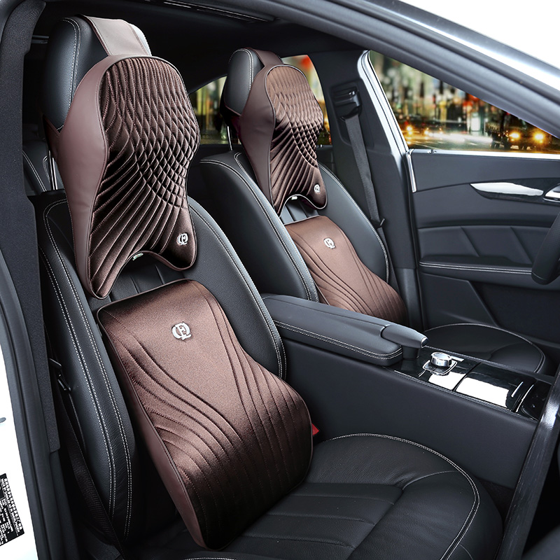 Ensemble d'Oreiller de Voiture - Memory Foam Car Neck Pillow Lumbar Support avis et prix