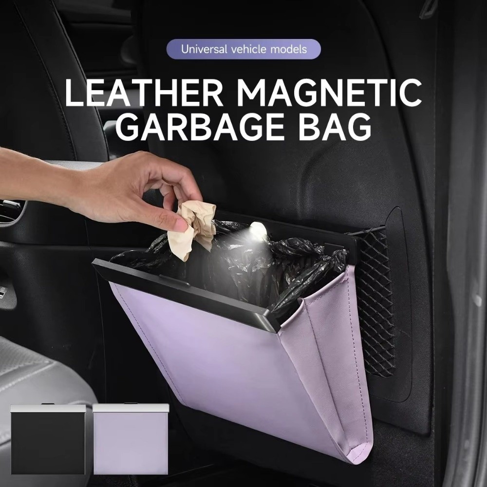 Sac poubelle de voiture en cui - Waterproof Car Trash Can With Lid avis et prix