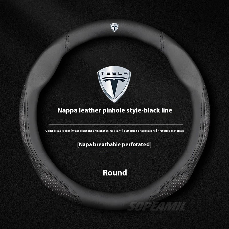 Tesla modèle 3 modèle Y modèle - Car Steering Wheel Cover Anti Slip Breathable avis et prix